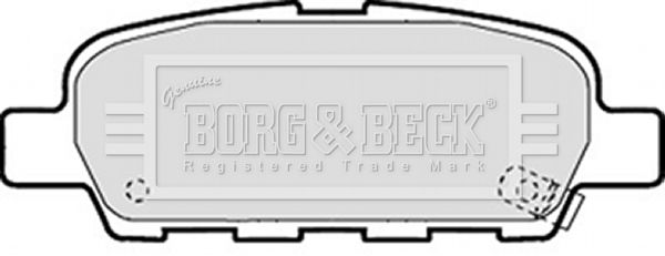 BORG & BECK Комплект тормозных колодок, дисковый тормоз BBP1839